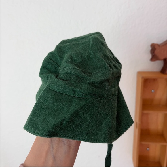 Mabo baby 6m linen green Bucket Hat - Picture 3 of 9